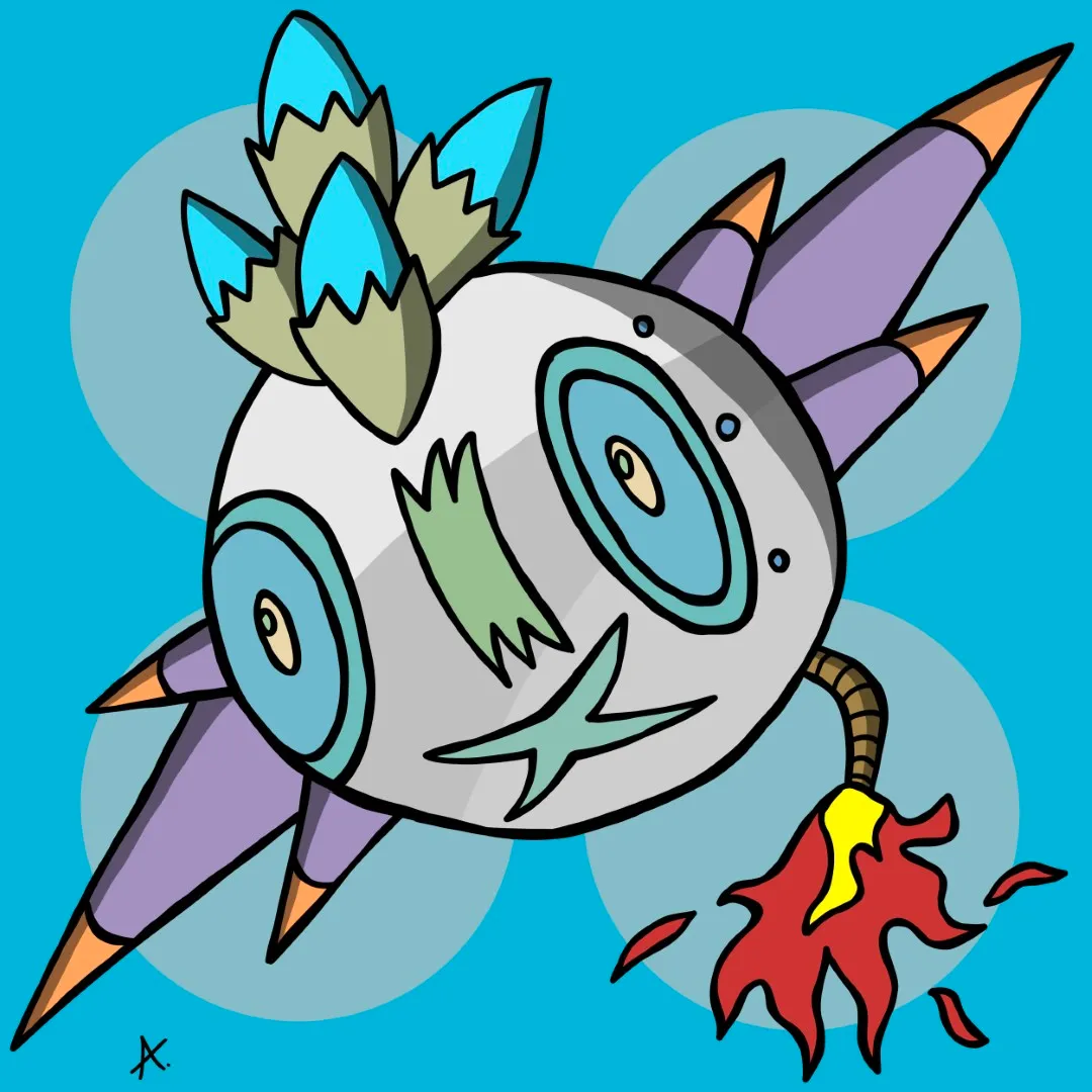 Explosive character caught in a massive colorful detonation blast of raw energy