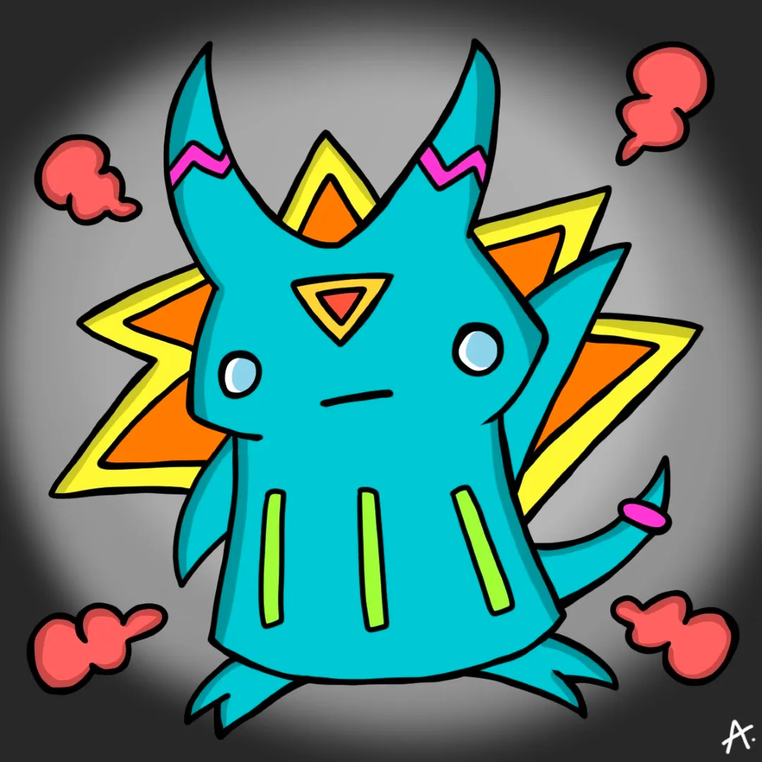 Emotional farewell scene with a bold character saying goodbye to their evil pet