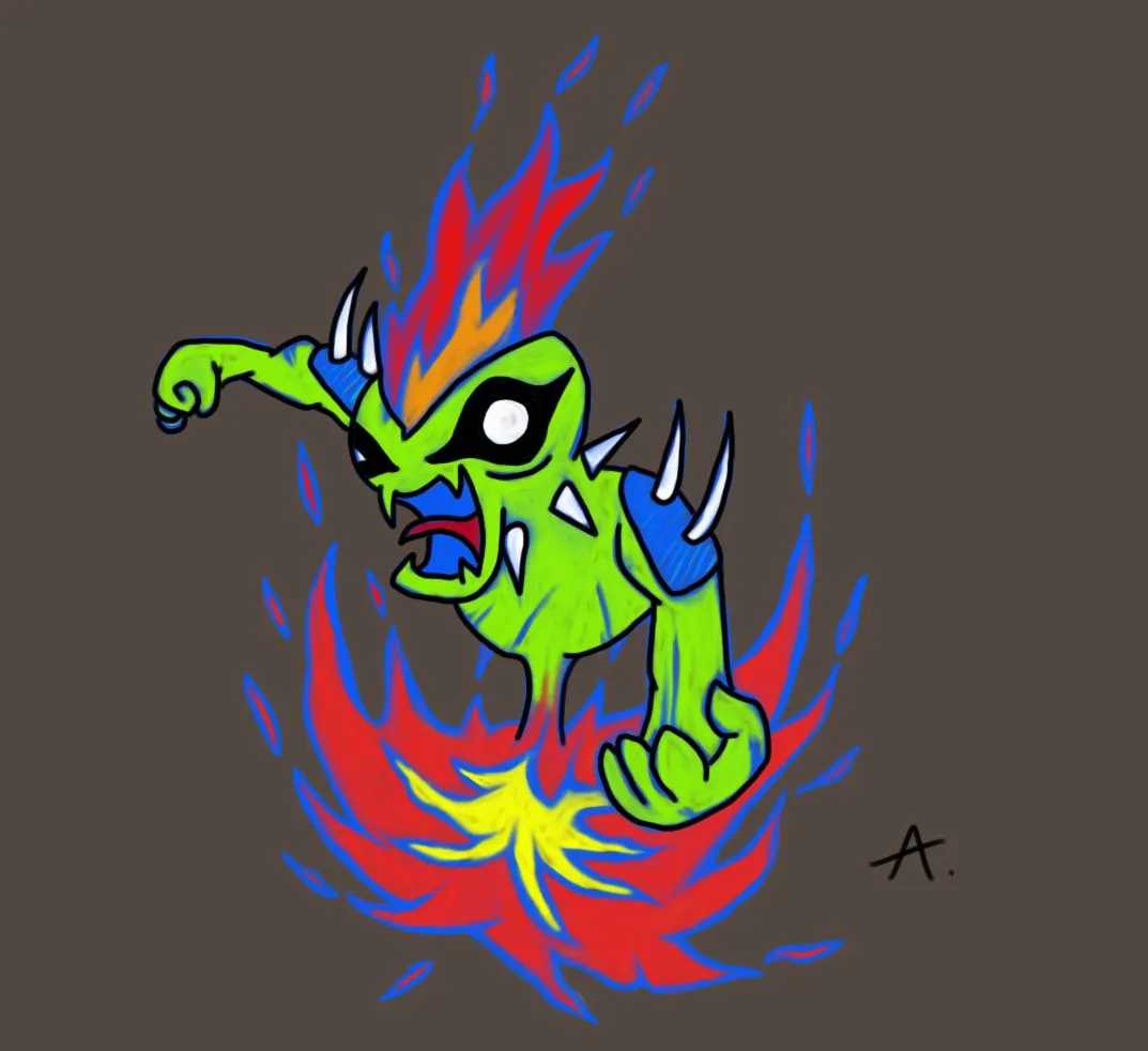 Fired up green monster