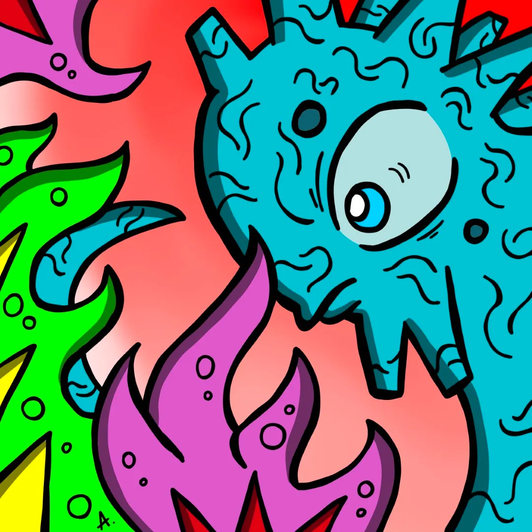 Eerie deep-sea character whispering ancient secrets from the mysterious ocean depths