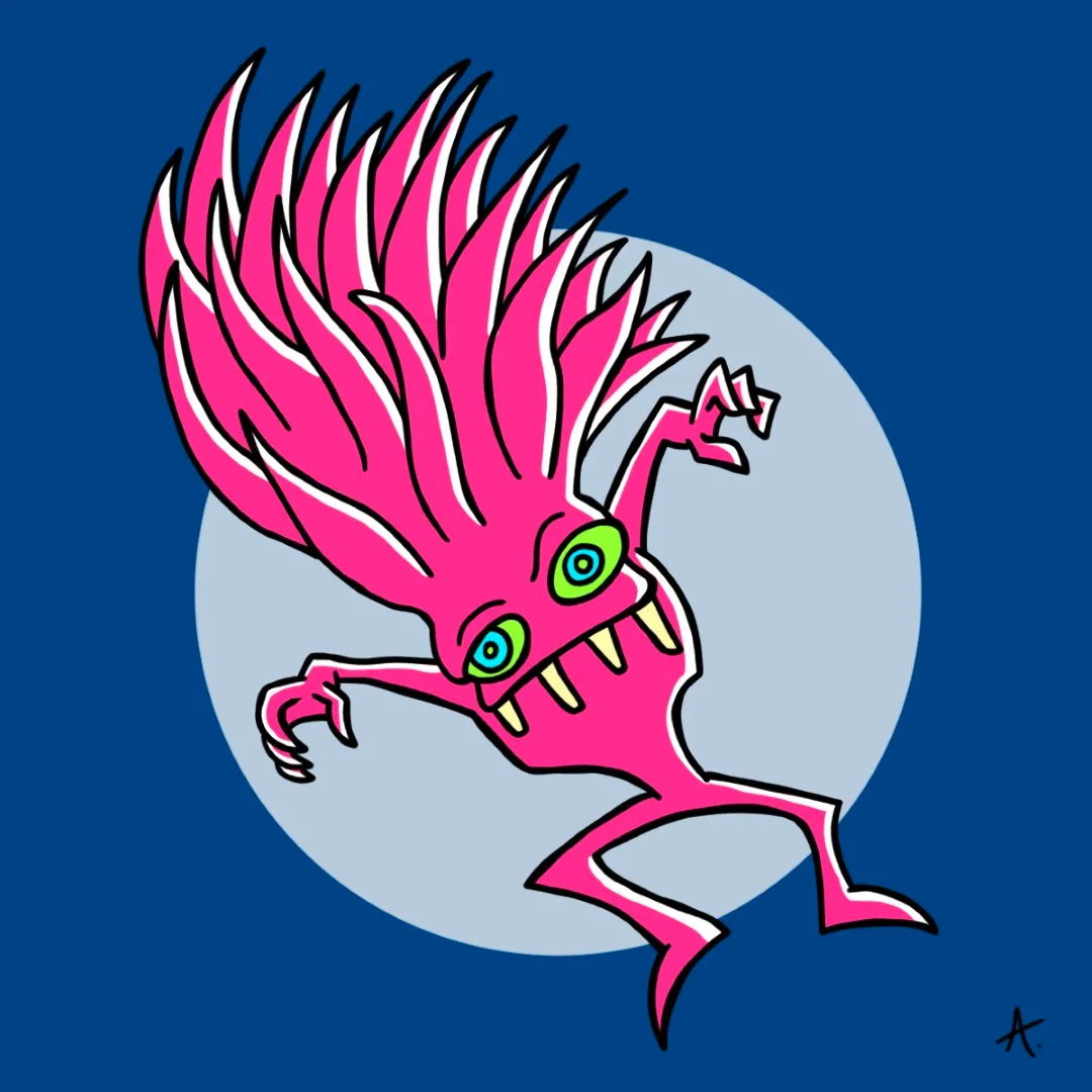 Amazed character exploring a fantastical world filled with colorful marvelous wonders