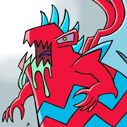 Majestic character ascending upward with radiant light and vibrant colorful energy