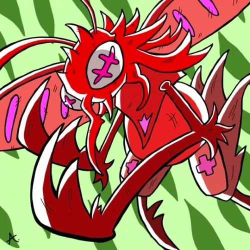 Transcendent character making a grand holistic arrival with radiant colorful energy