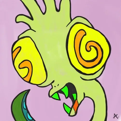 Confused snake like monster