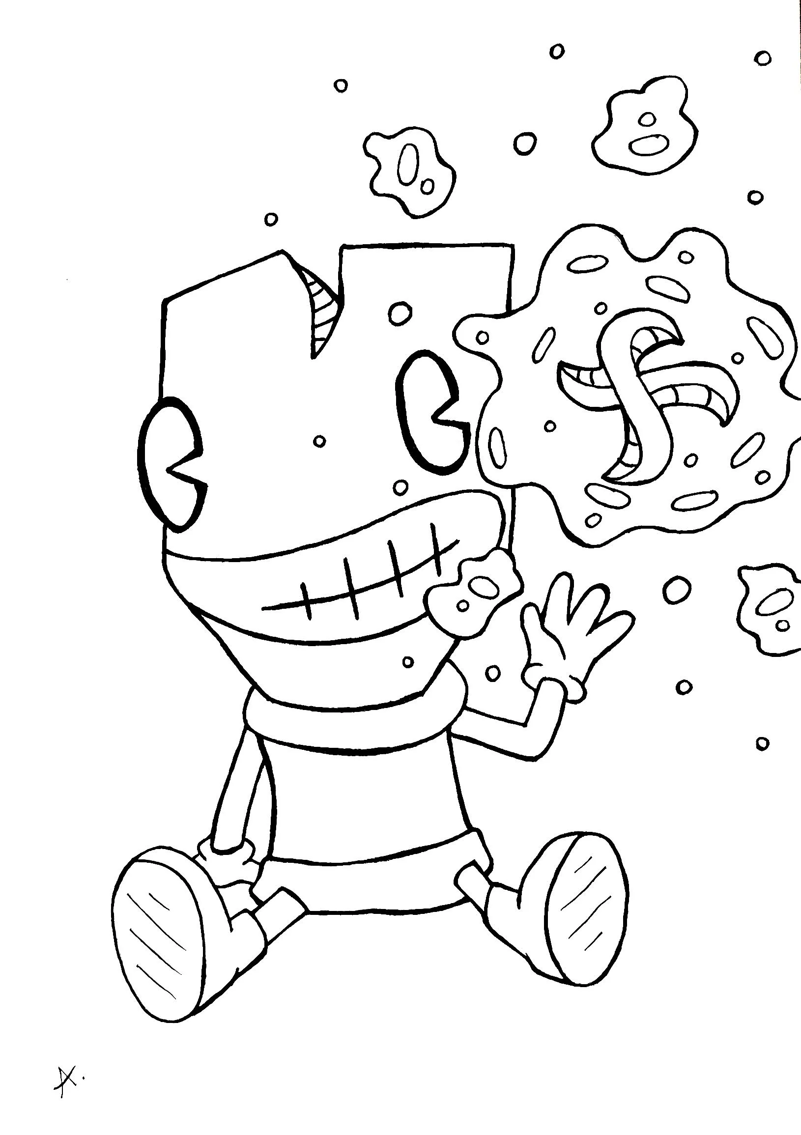 Ink drawing of sinister characters wielding dark magical powers and shadowy spells