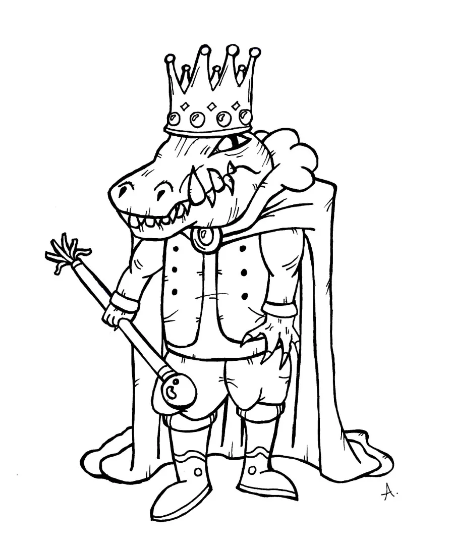 Ink drawing of a cartoon character shocked and horrified by something absurdly overpriced