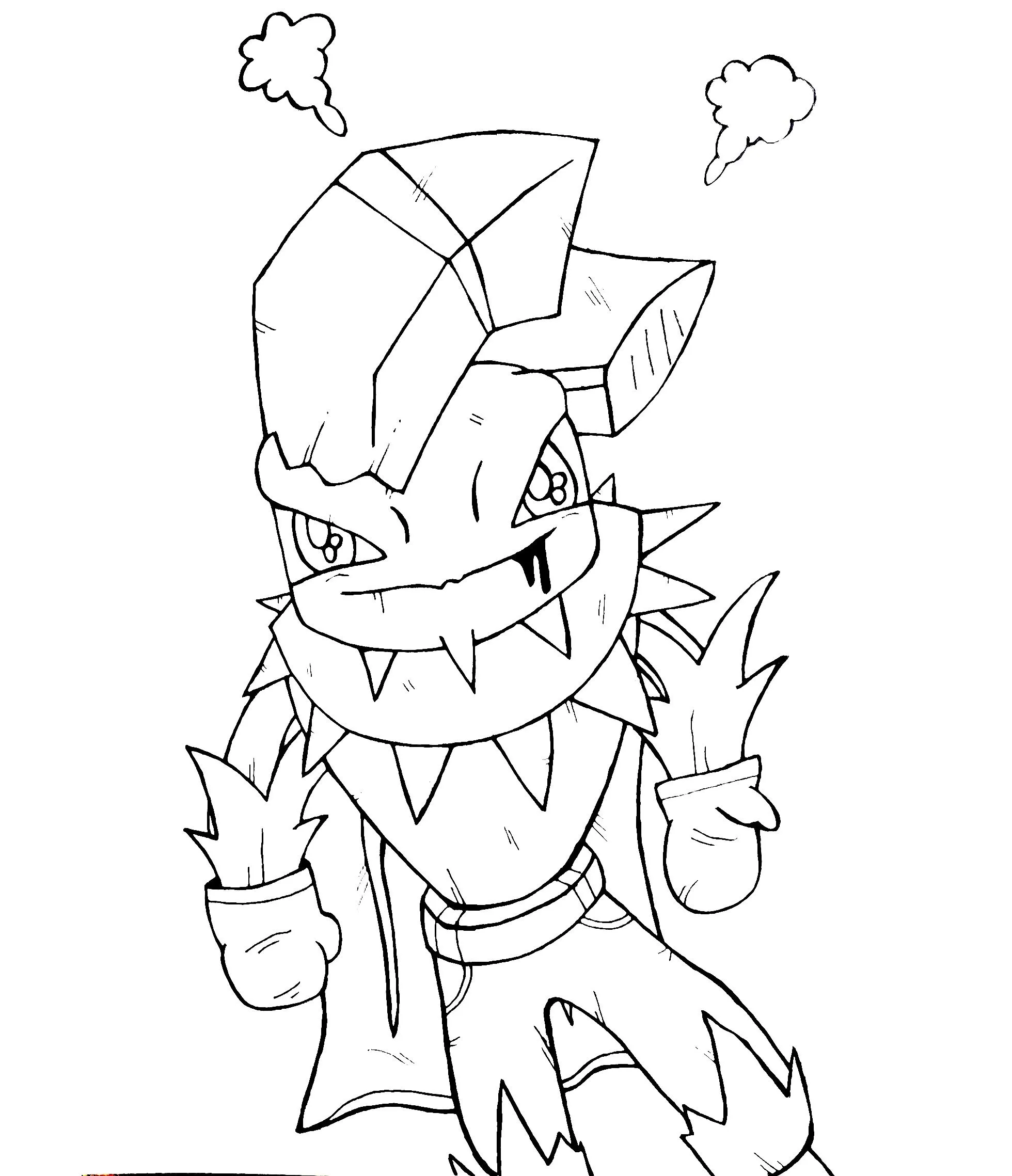 Ink drawing of cartoon characters going on a dramatic and animated strike protest